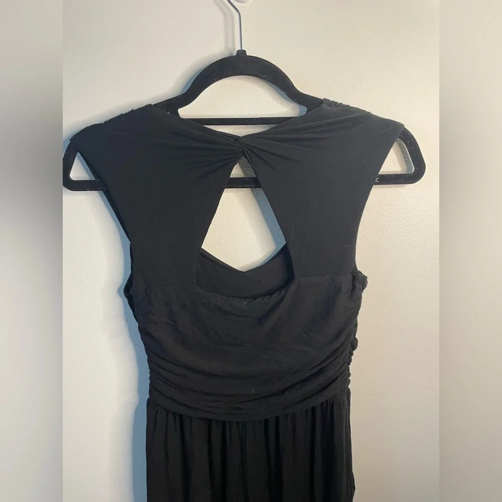 Anthropologie Moulinette Soeurs Black Molly Knit Jumpsuit Wide Leg Quiet Luxury - Picture 11 of 12